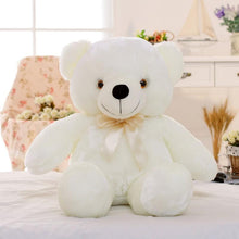 Creative Light Up LED Inductive Stuffed Animals Plush Toy Colorful Glowing Teddy Bear