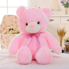 Creative Light Up LED Inductive Stuffed Animals Plush Toy Colorful Glowing Teddy Bear