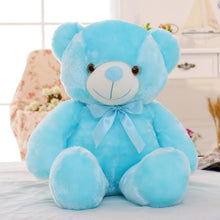 Creative Light Up LED Inductive Stuffed Animals Plush Toy Colorful Glowing Teddy Bear
